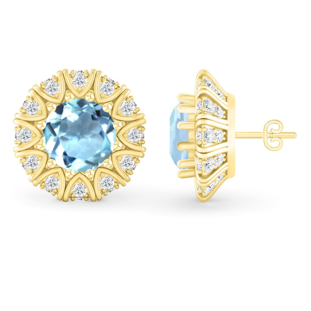 Yellow Gold - Aquamarine