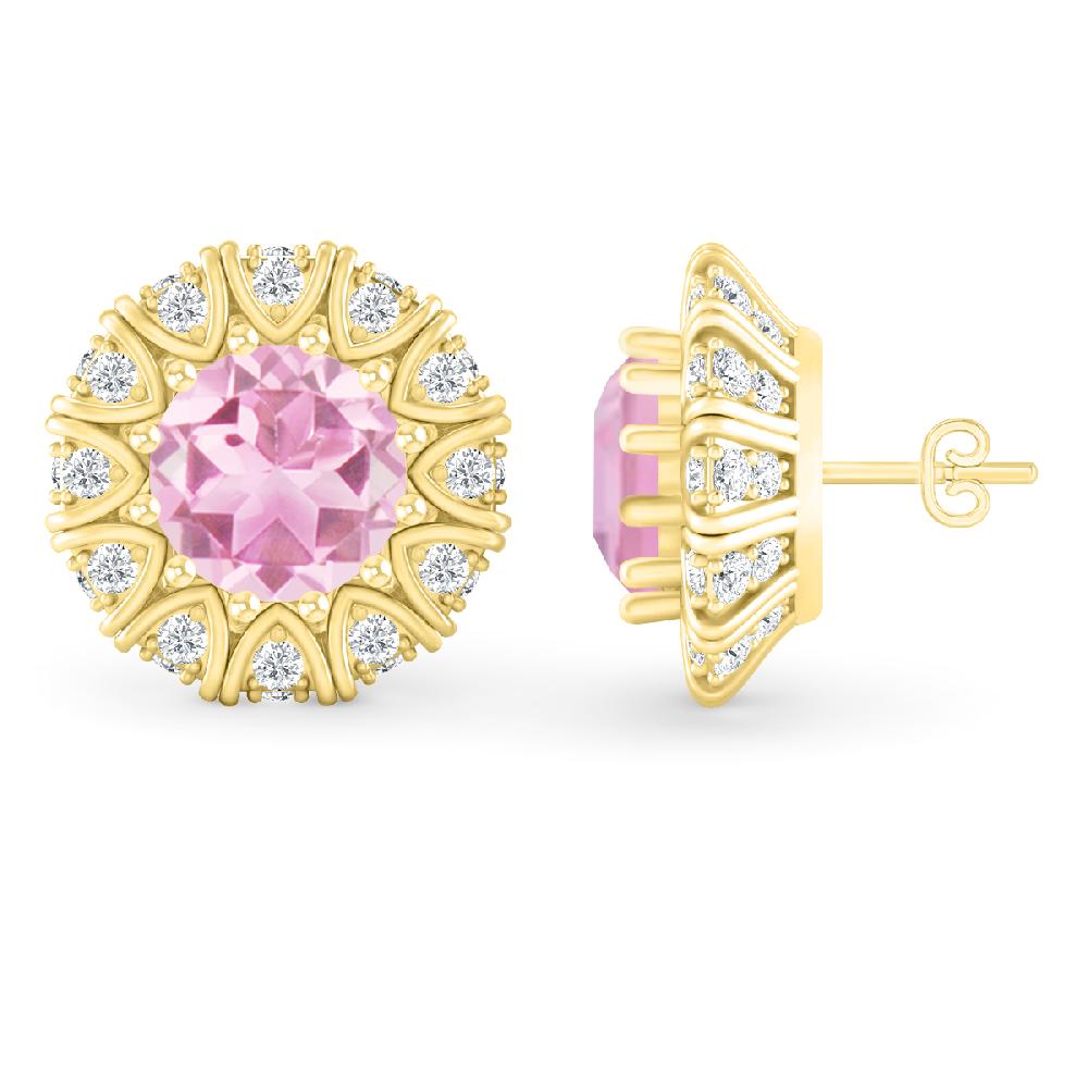 Yellow Gold - Pink Tourmaline