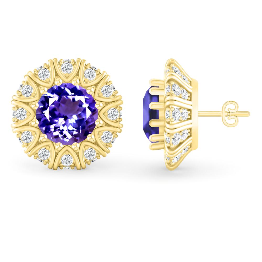 Yellow Gold - Tanzanite