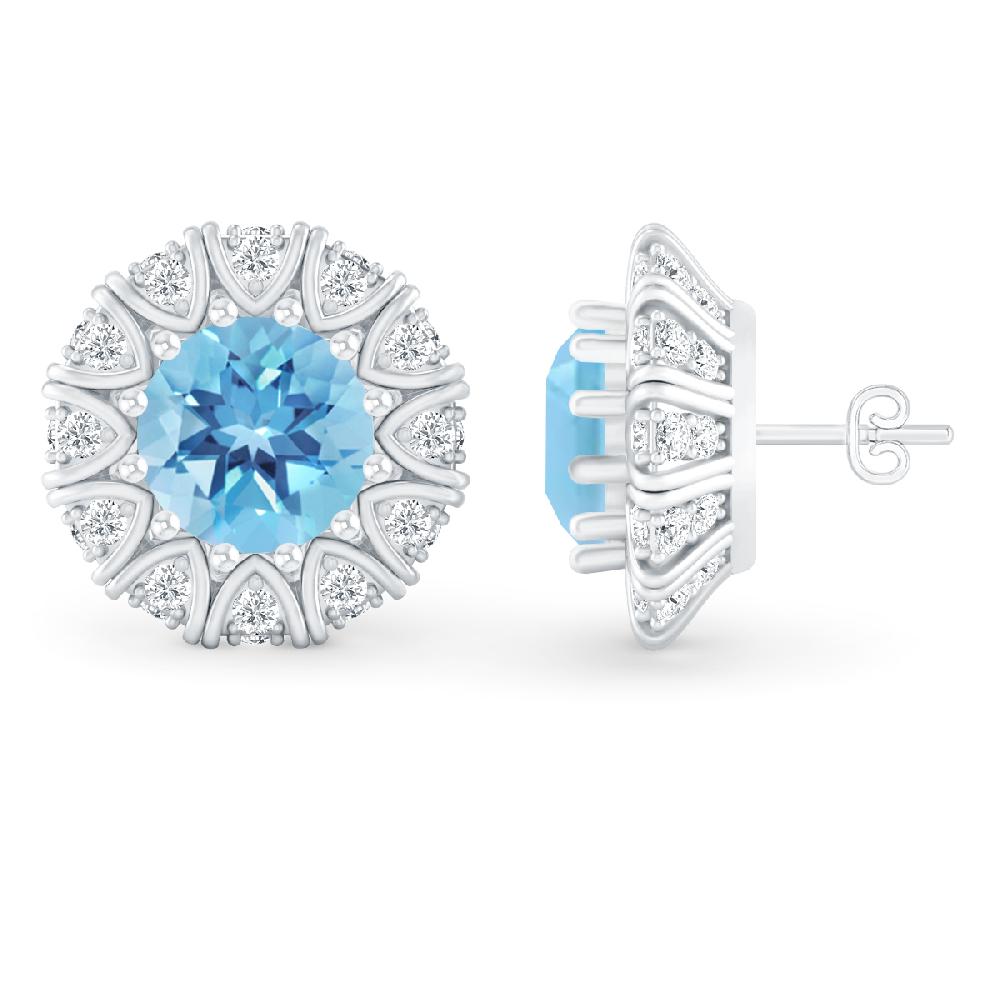 White Gold - Blue Topaz