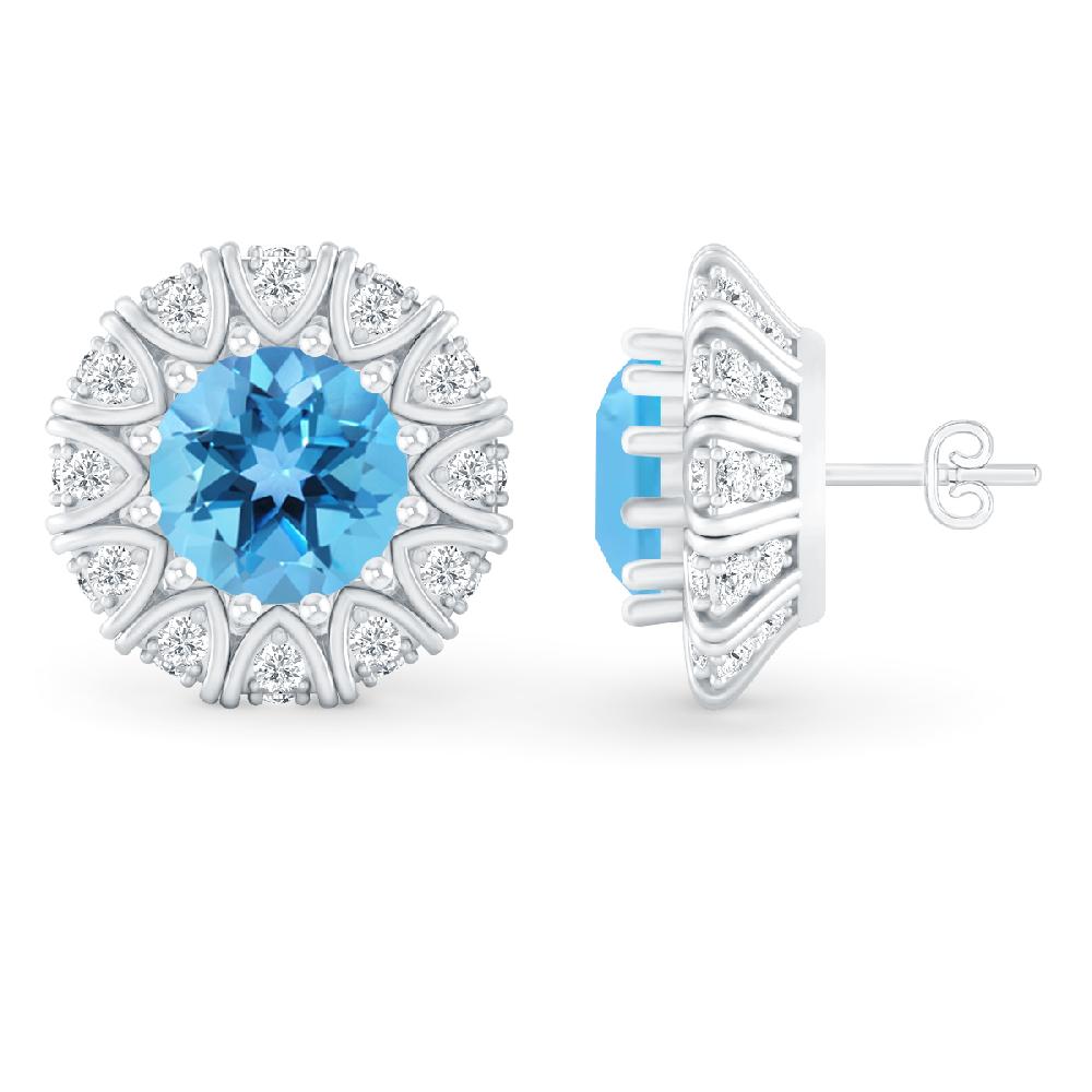 White Gold - Blue Topaz