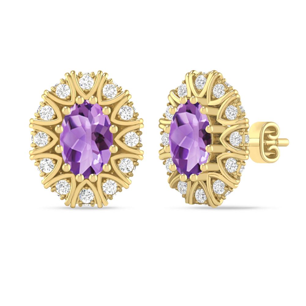 Yellow Gold - Amethyst