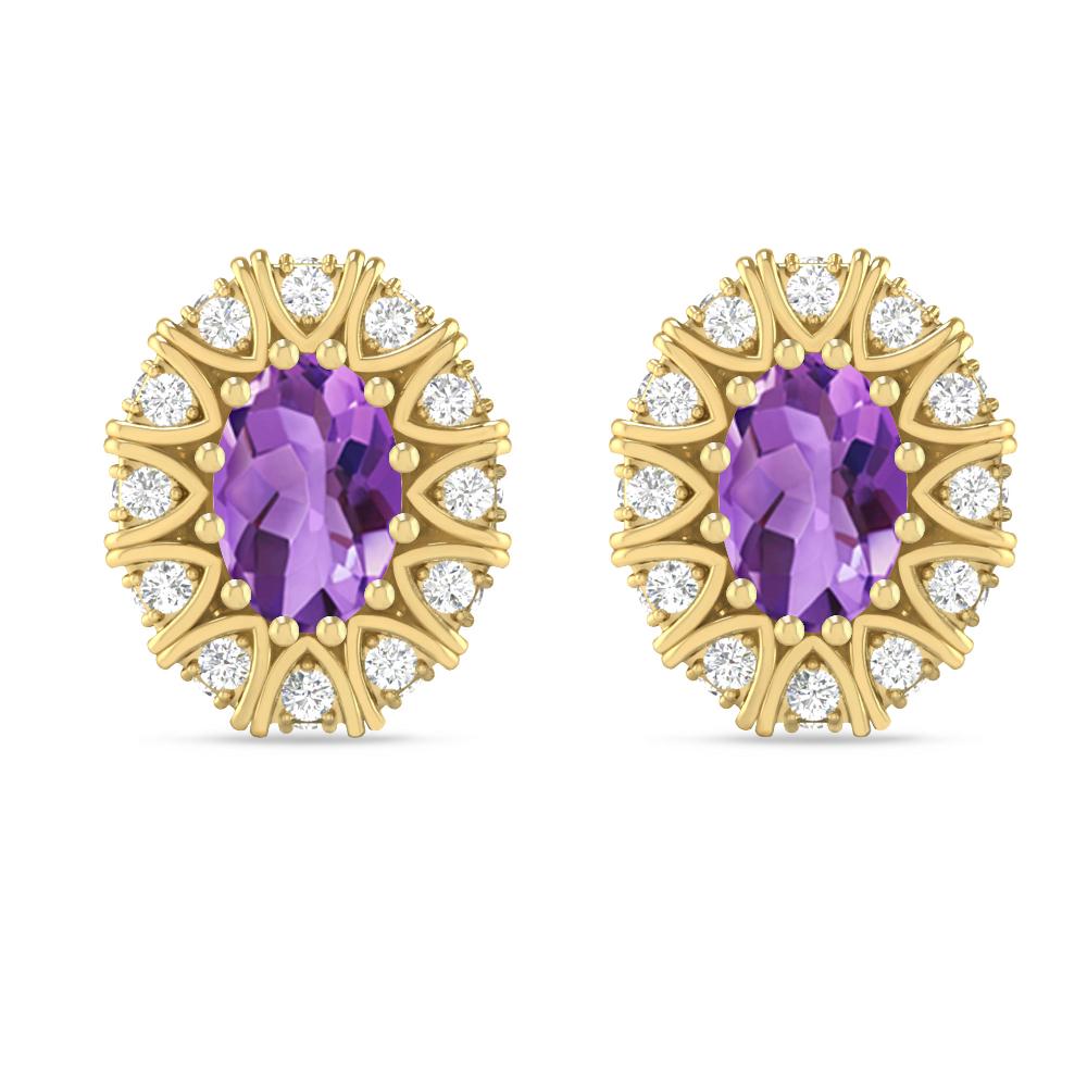 Yellow Gold - Amethyst