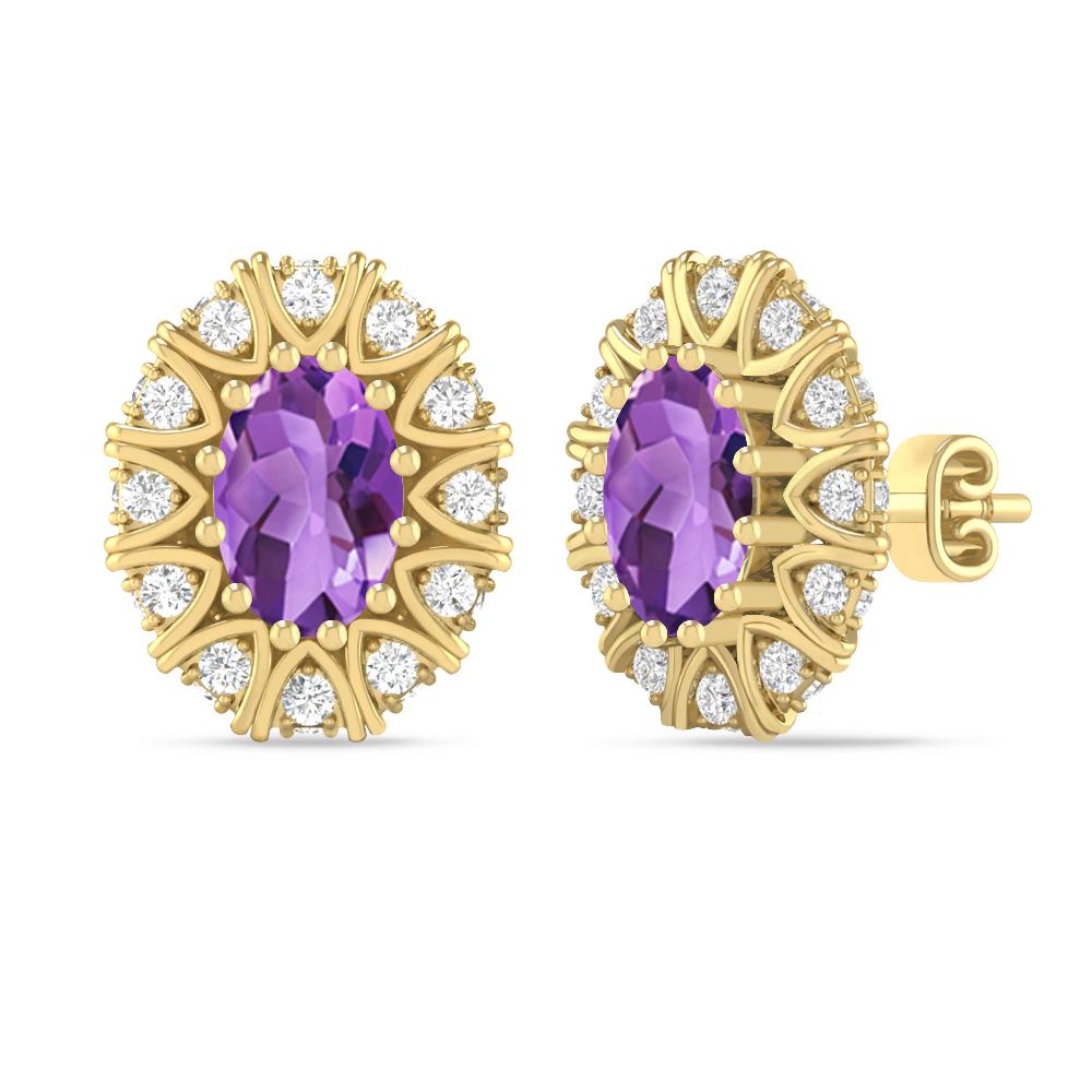 Yellow Gold - Amethyst
