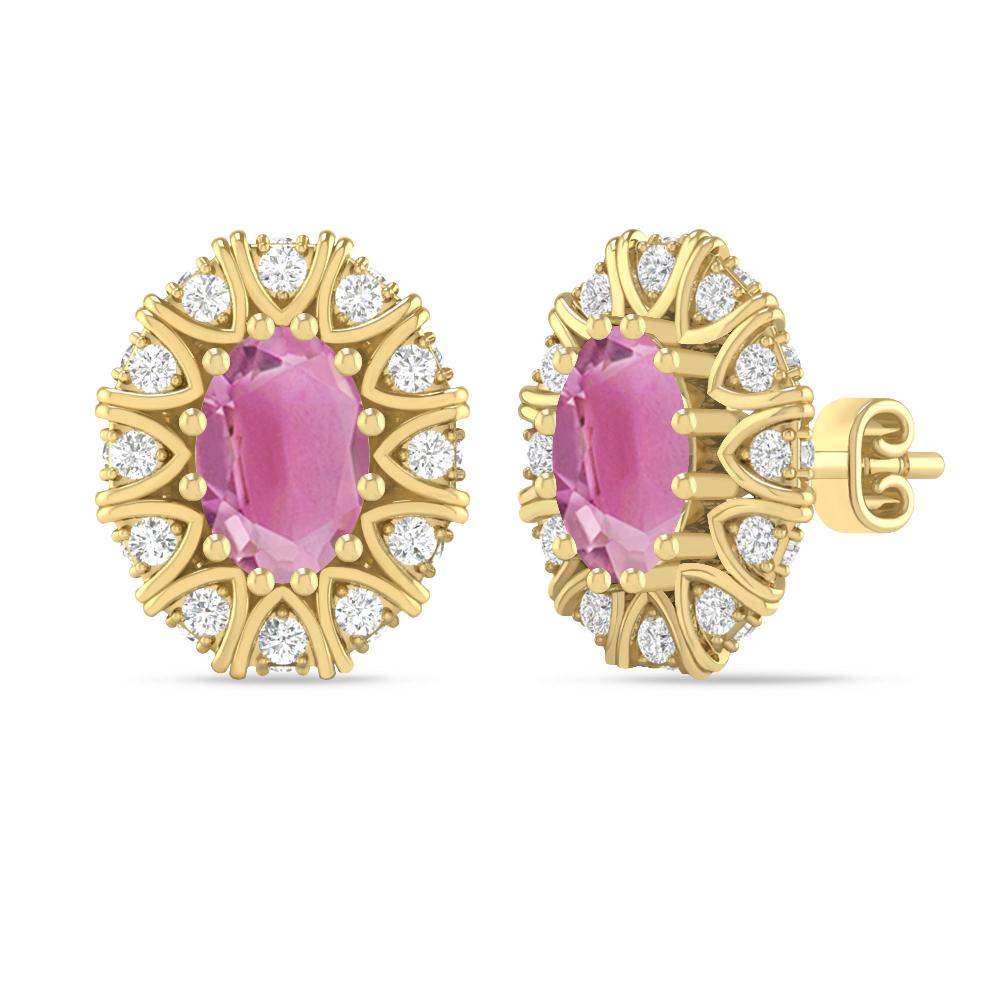 Yellow Gold - Pink Tourmaline