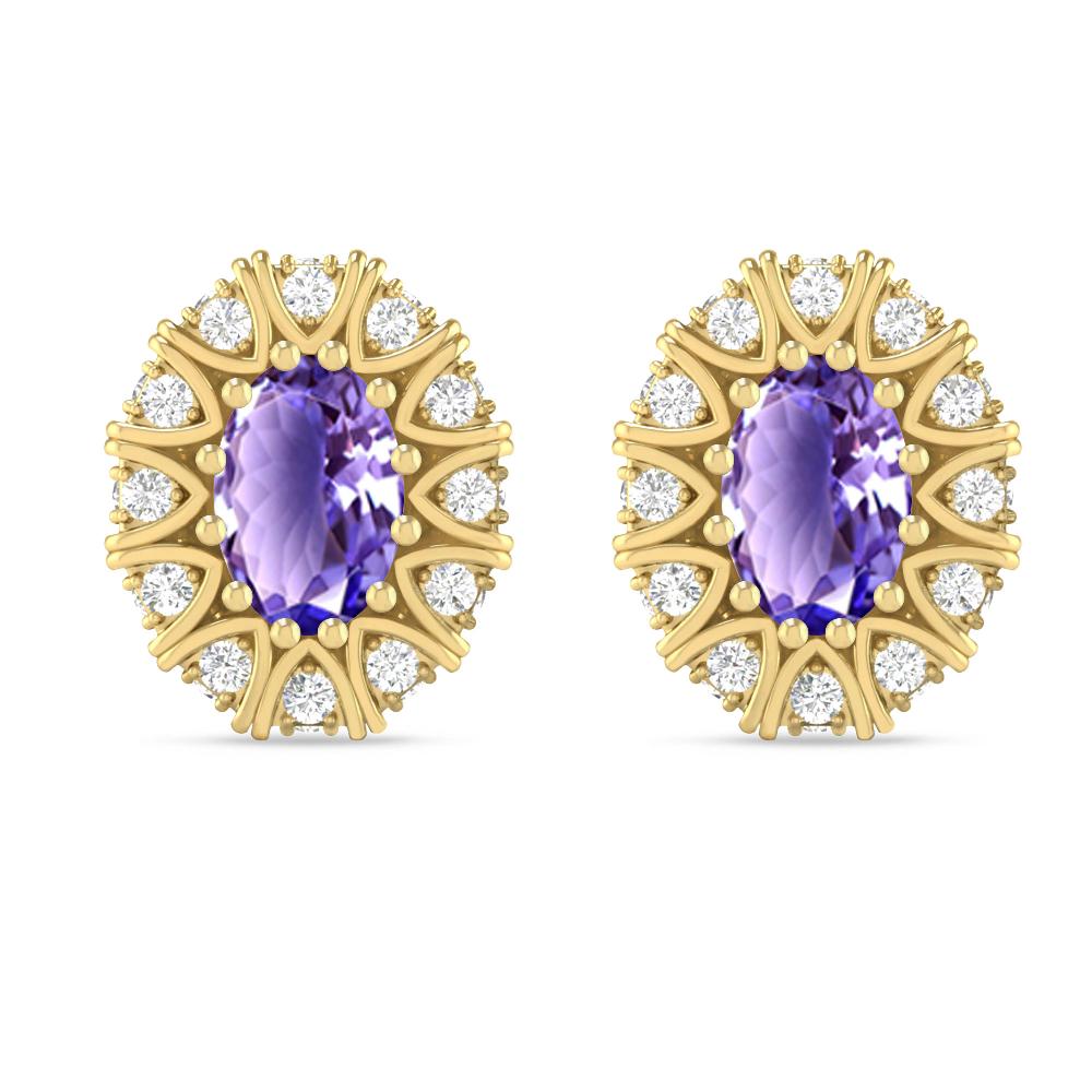 Yellow Gold - Tanzanite