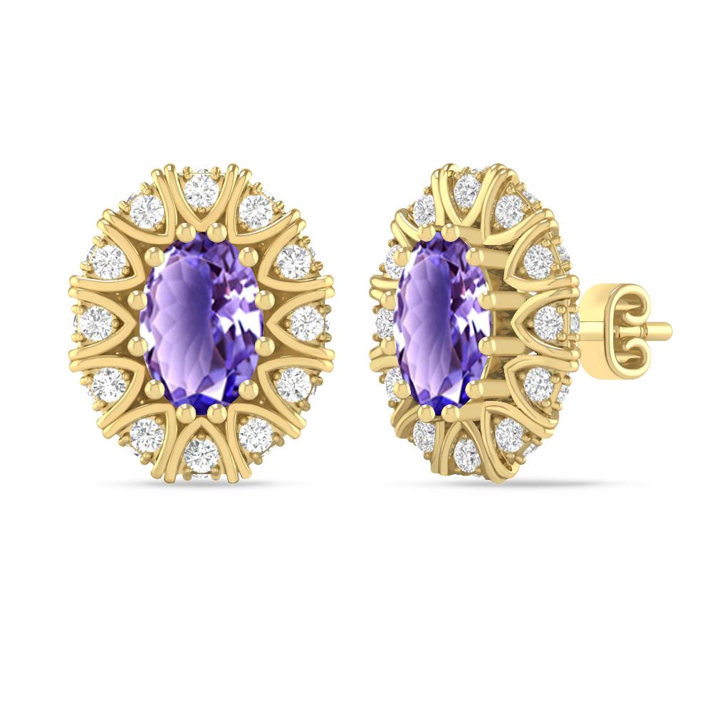 Yellow Gold - Tanzanite