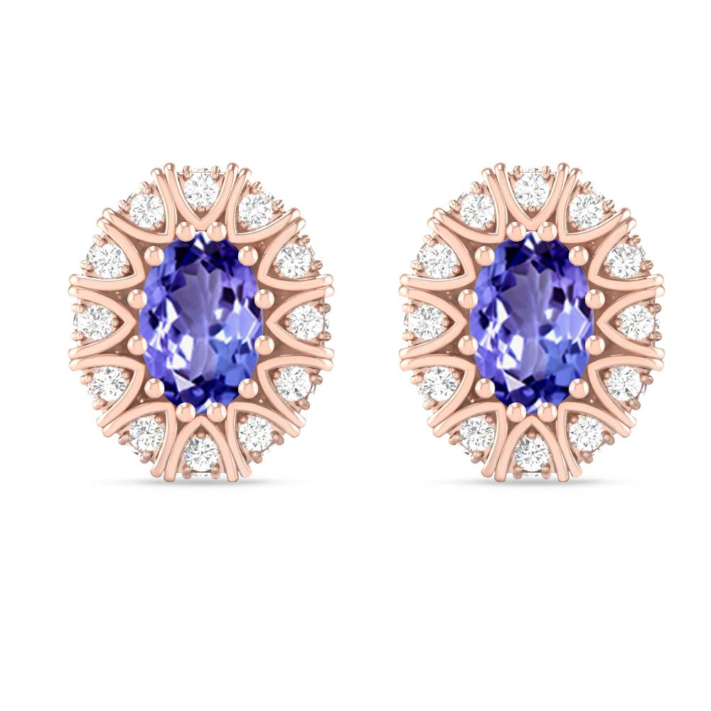 Rose Gold - Tanzanite