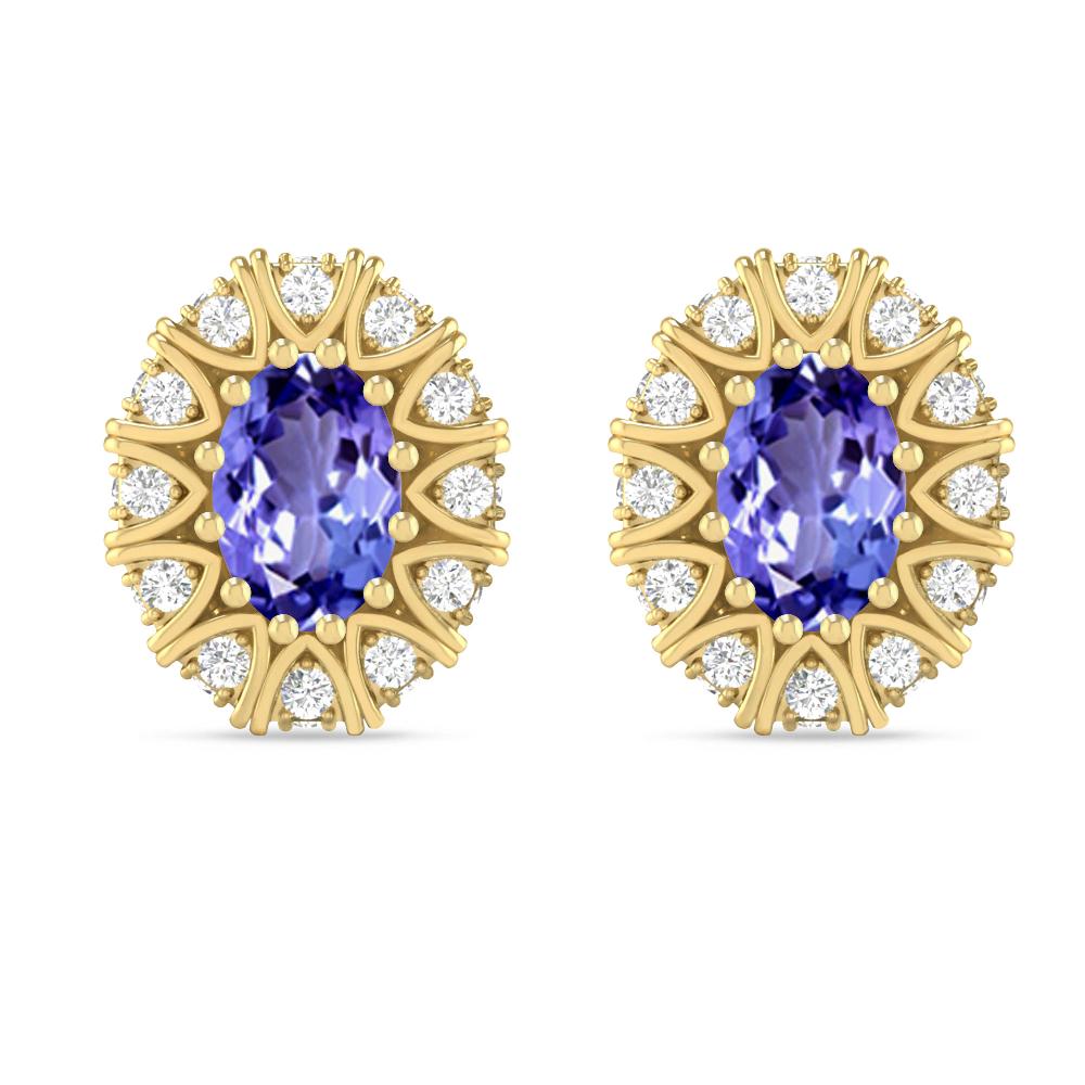 Yellow Gold - Tanzanite