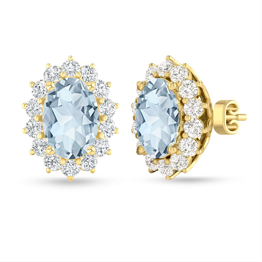 Yellow Gold - Aquamarine