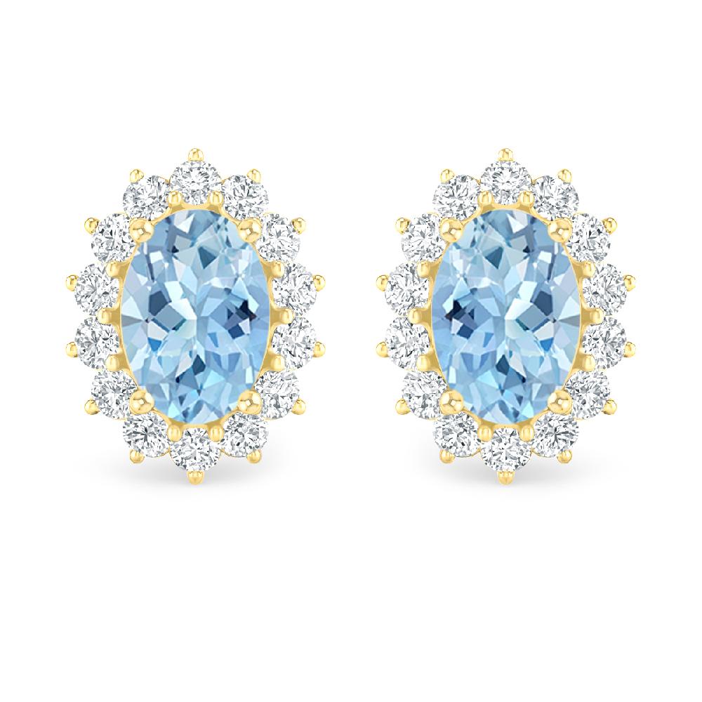 Yellow Gold - Aquamarine