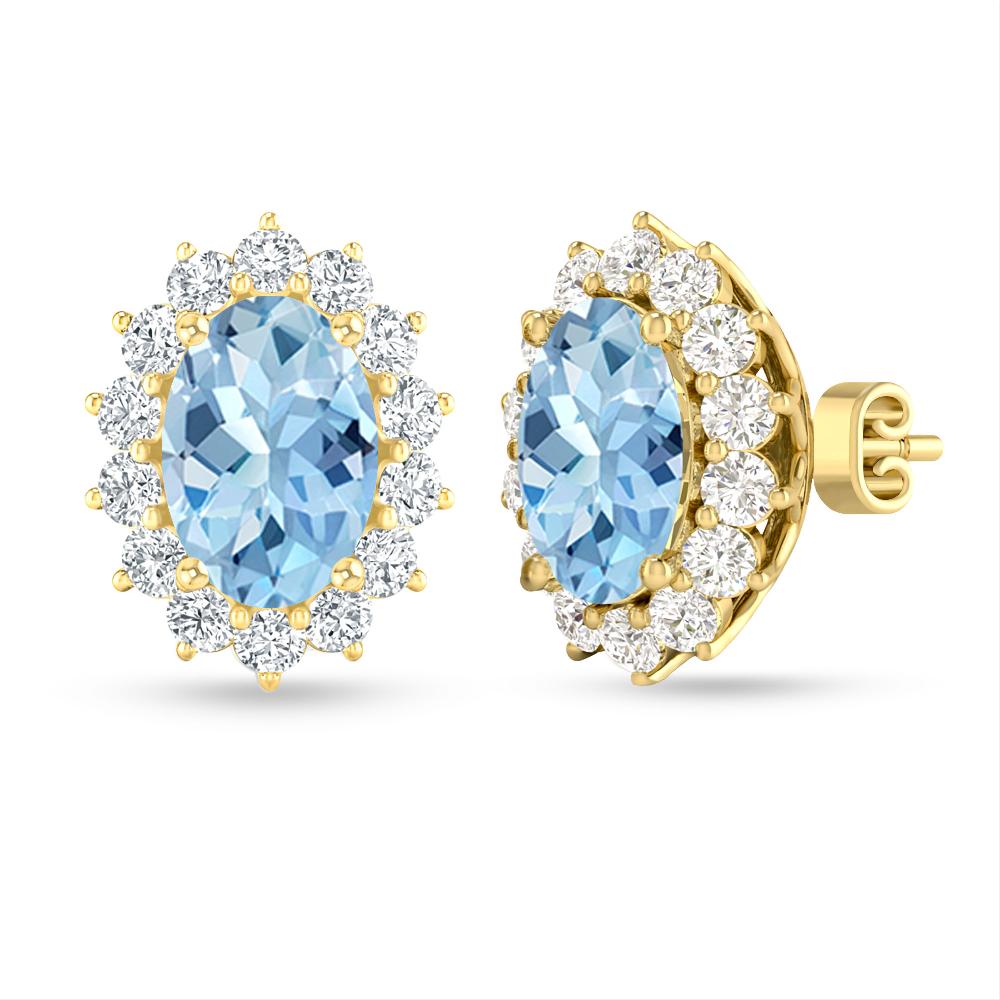 Yellow Gold - Aquamarine