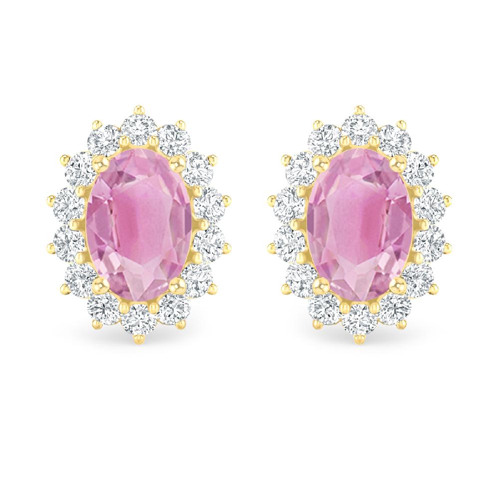 Yellow Gold - Pink Tourmaline