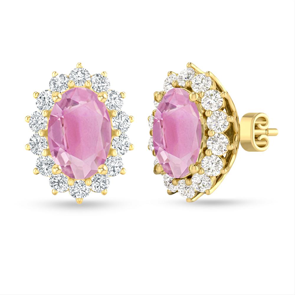 Yellow Gold - Pink Tourmaline