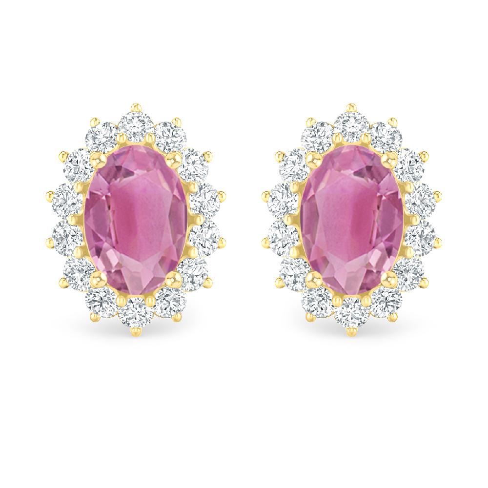 Yellow Gold - Pink Tourmaline