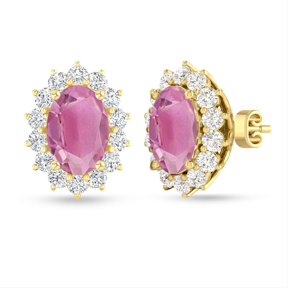 Yellow Gold - Pink Tourmaline