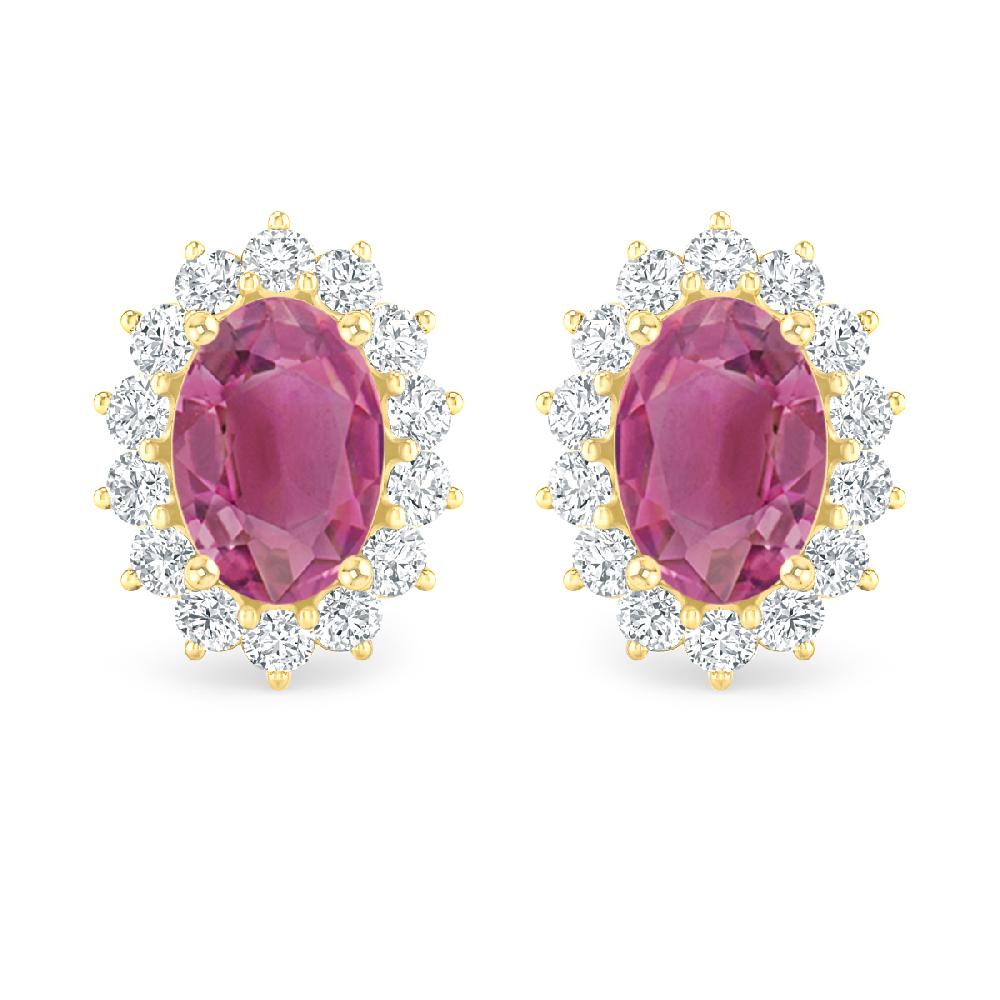 Yellow Gold - Pink Tourmaline