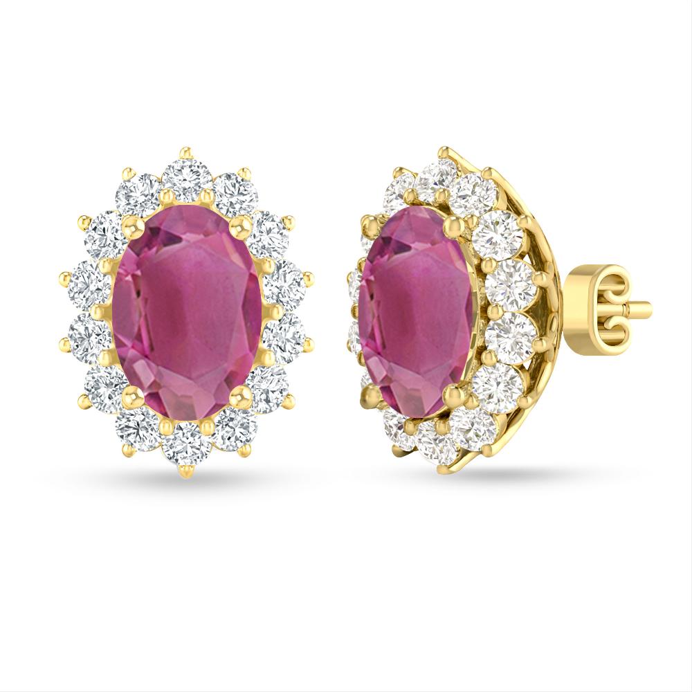 Yellow Gold - Pink Tourmaline