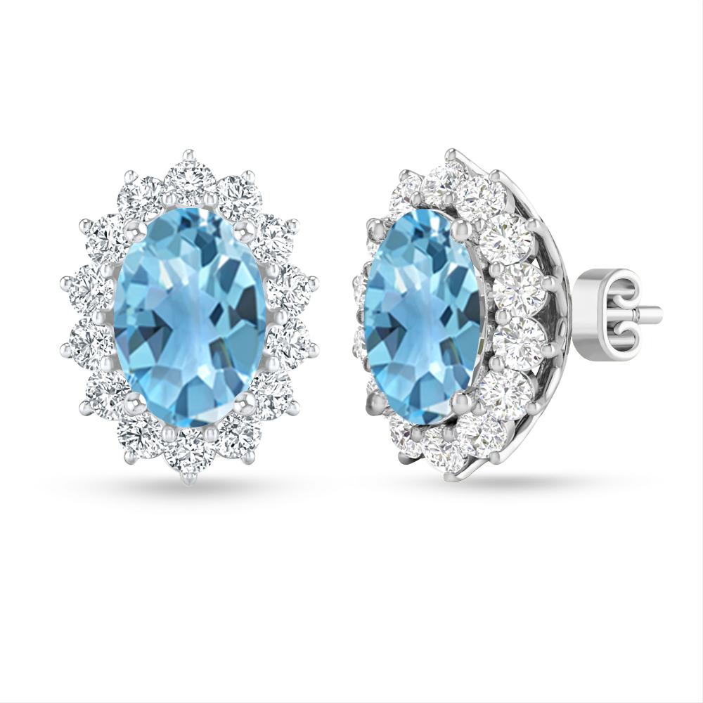 White Gold - Blue Topaz