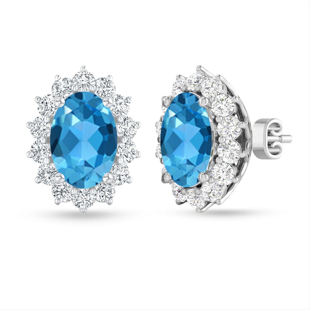 White Gold - Blue Topaz