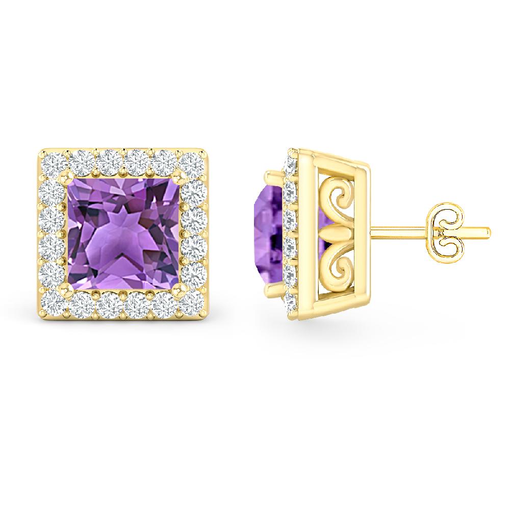 Yellow Gold - Amethyst