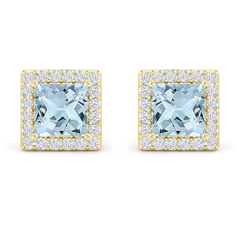 Yellow Gold - Aquamarine