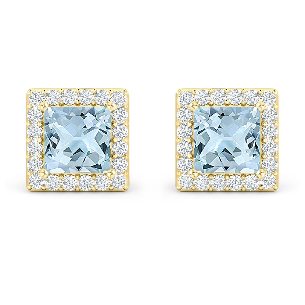 Yellow Gold - Aquamarine