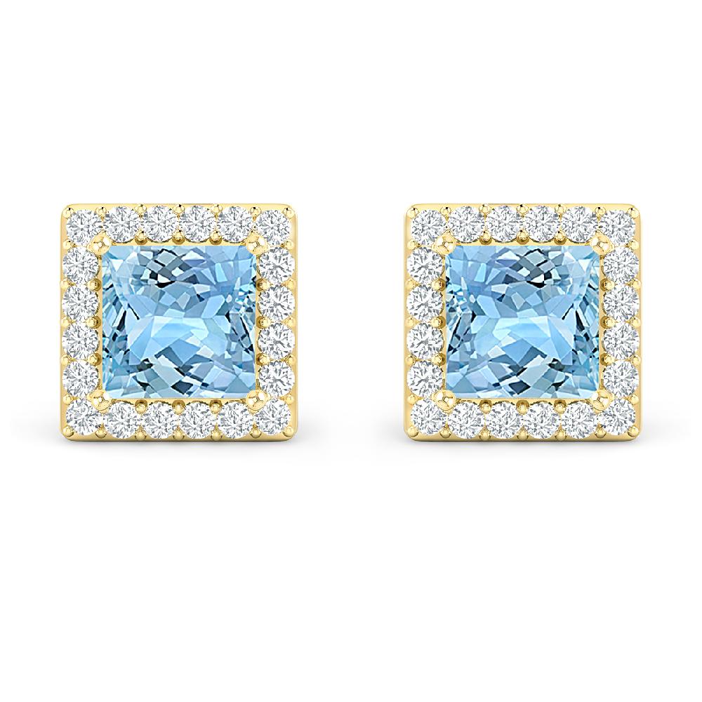 Yellow Gold - Aquamarine