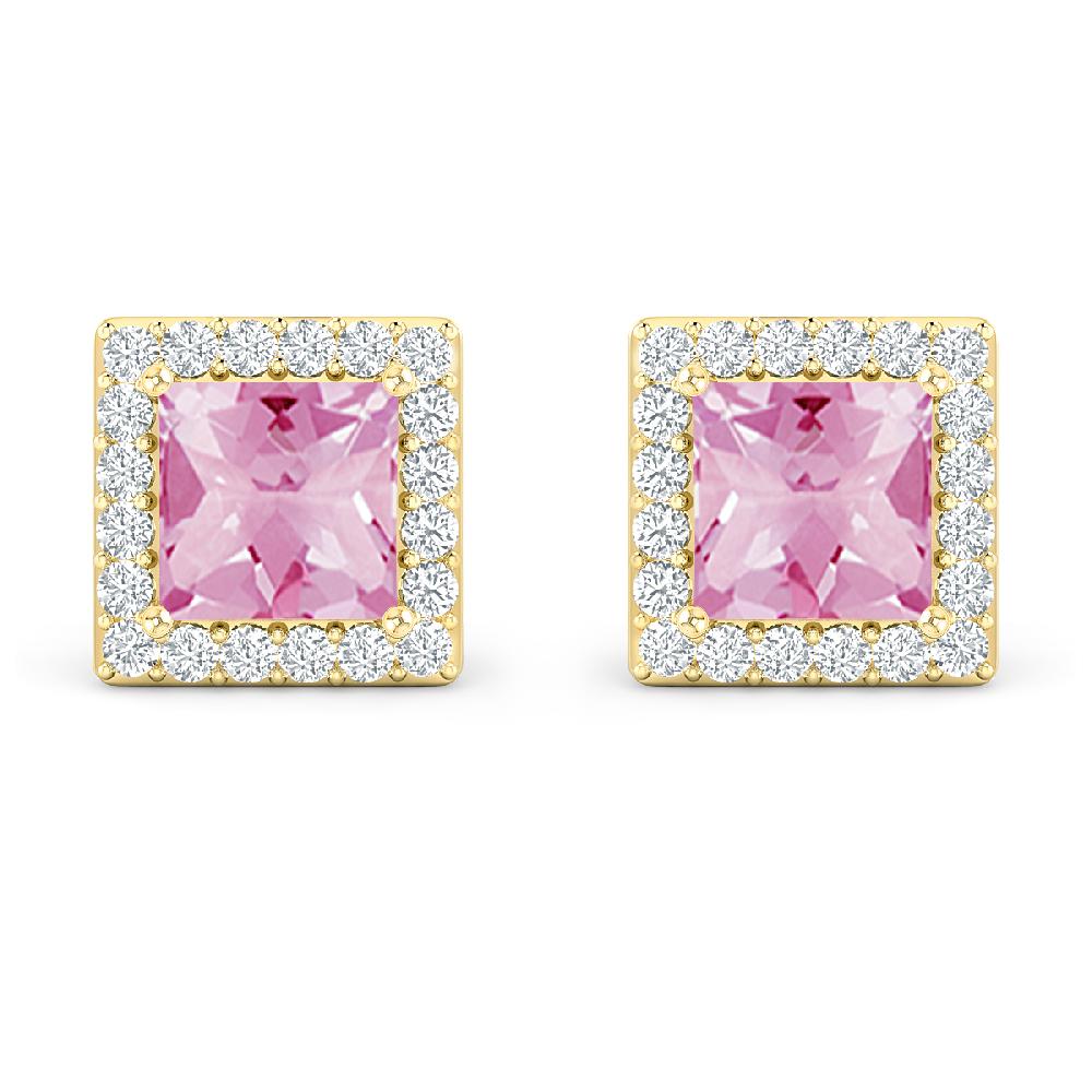 Yellow Gold - Pink Tourmaline