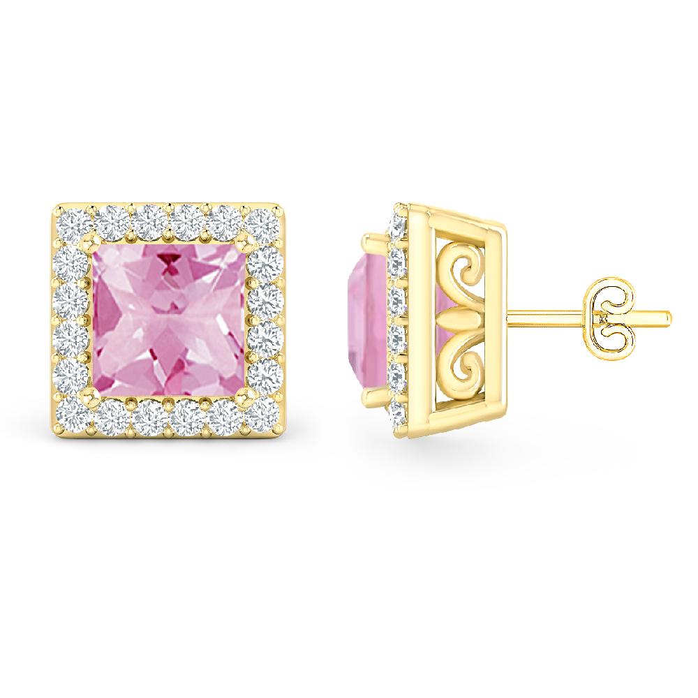 Yellow Gold - Pink Tourmaline