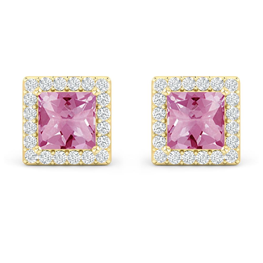 Yellow Gold - Pink Tourmaline
