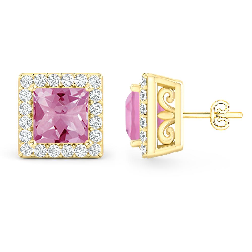 Yellow Gold - Pink Tourmaline