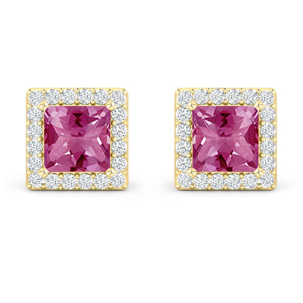 Yellow Gold - Pink Tourmaline