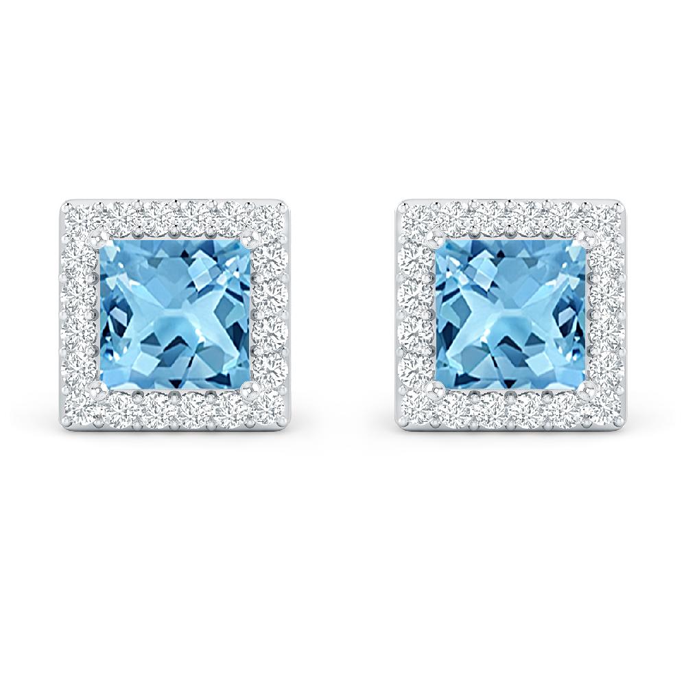 White Gold - Blue Topaz