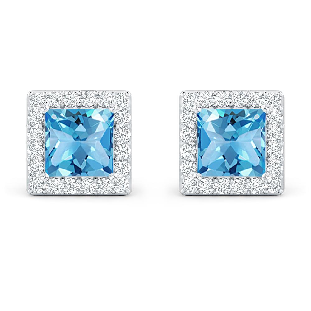 White Gold - Blue Topaz