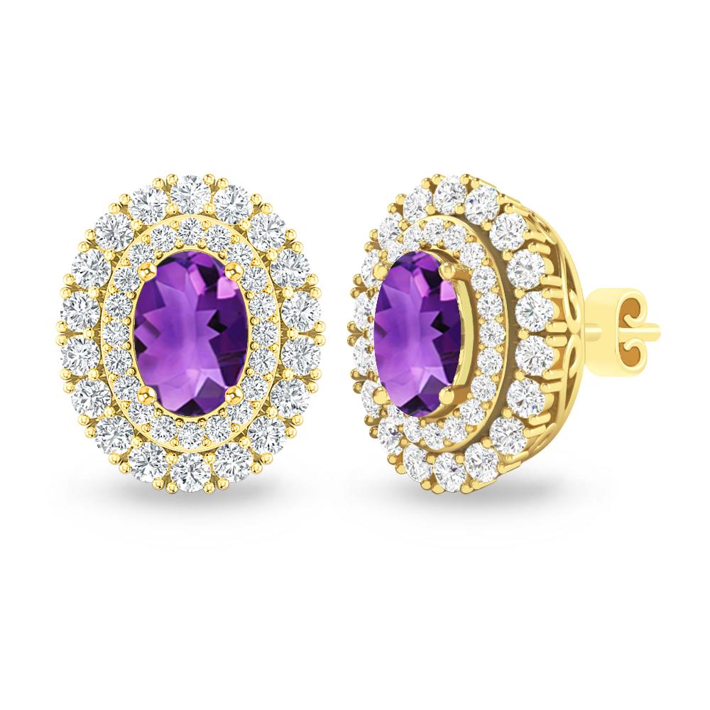 Yellow Gold - Amethyst