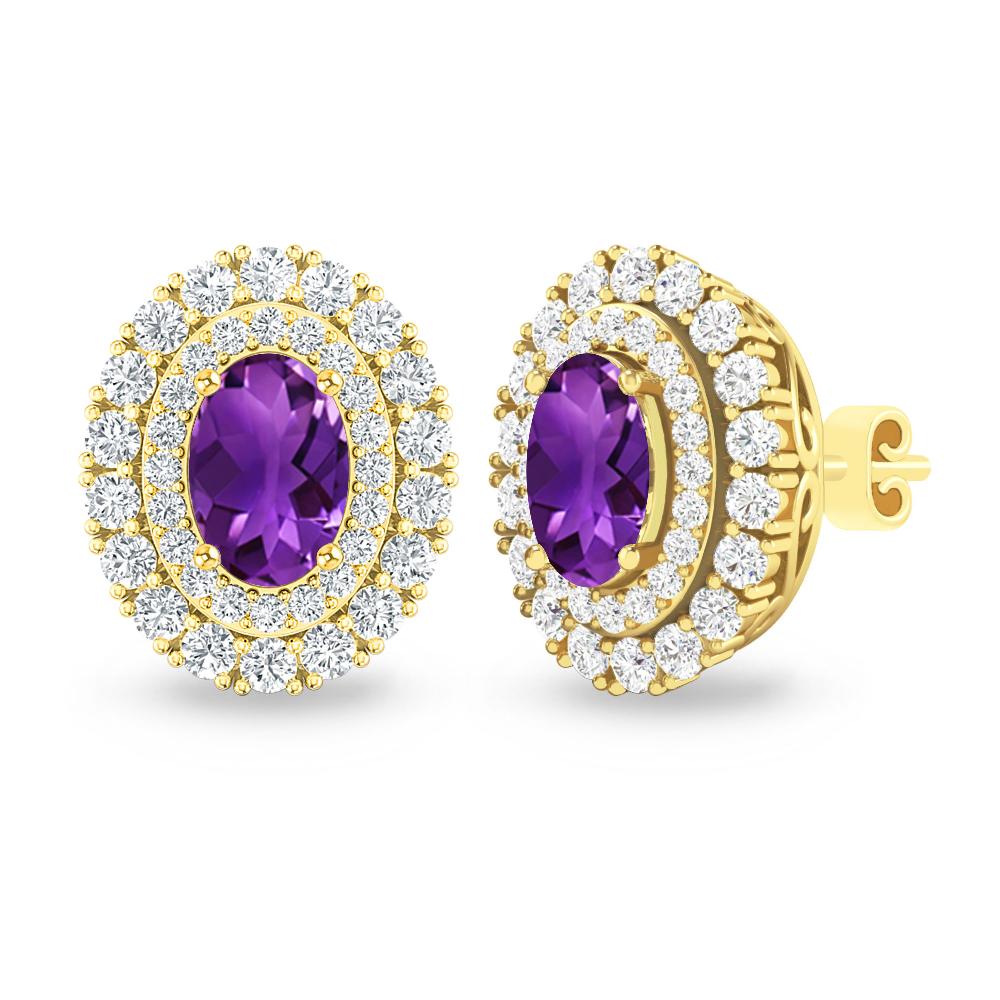 Yellow Gold - Amethyst