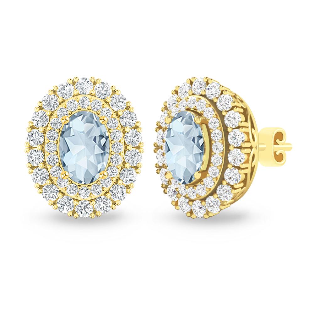 Yellow Gold - Aquamarine