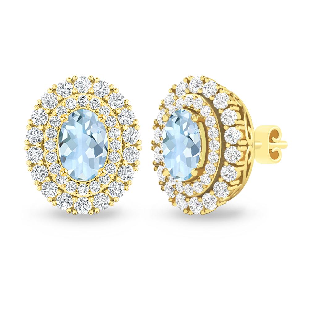 Yellow Gold - Aquamarine