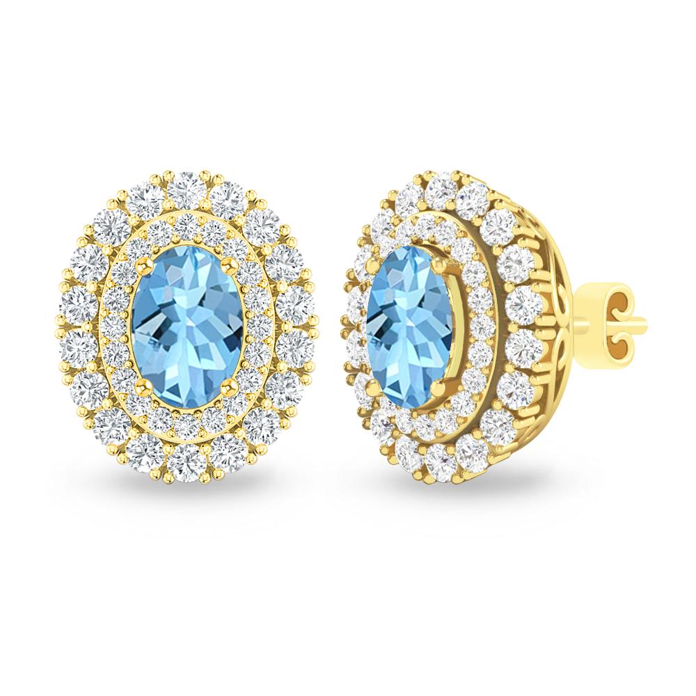 Yellow Gold - Aquamarine