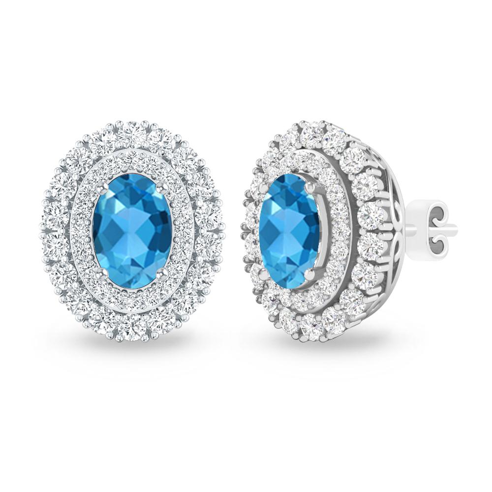 White Gold - Blue Topaz