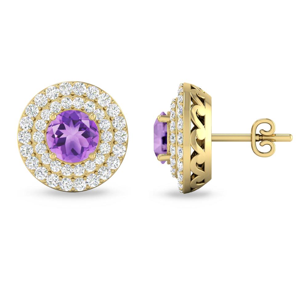 Yellow Gold - Amethyst