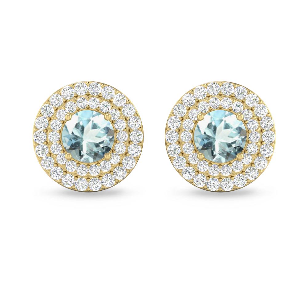 Yellow Gold - Aquamarine