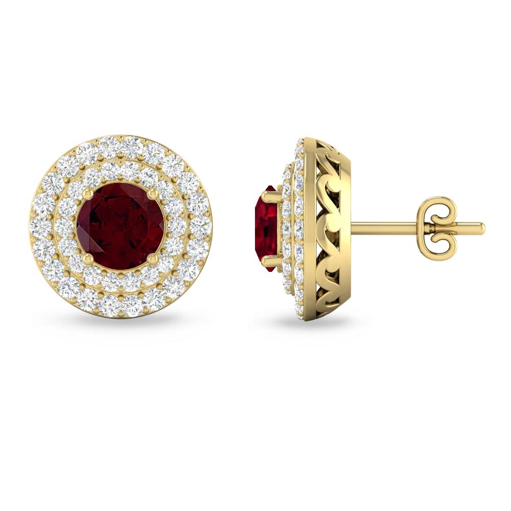 Yellow Gold - Garnet