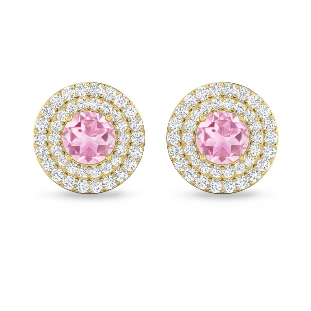 Yellow Gold - Pink Tourmaline