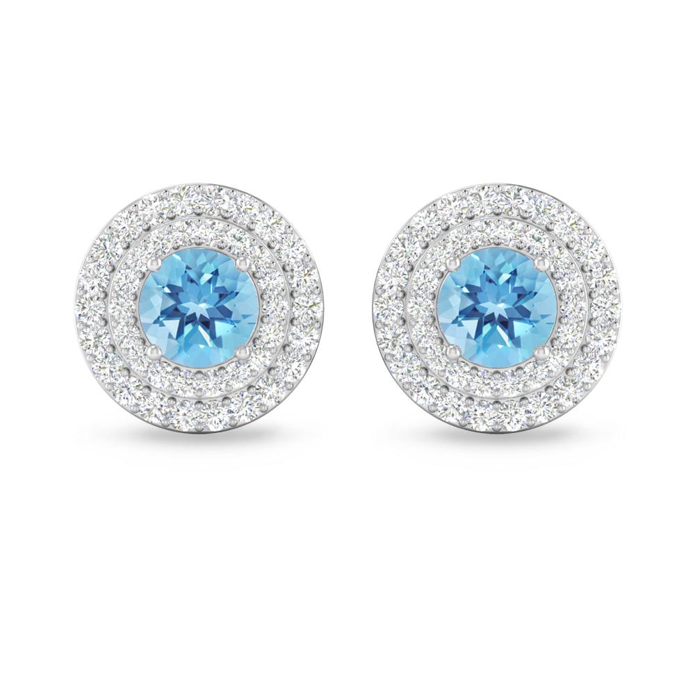 White Gold - Blue Topaz