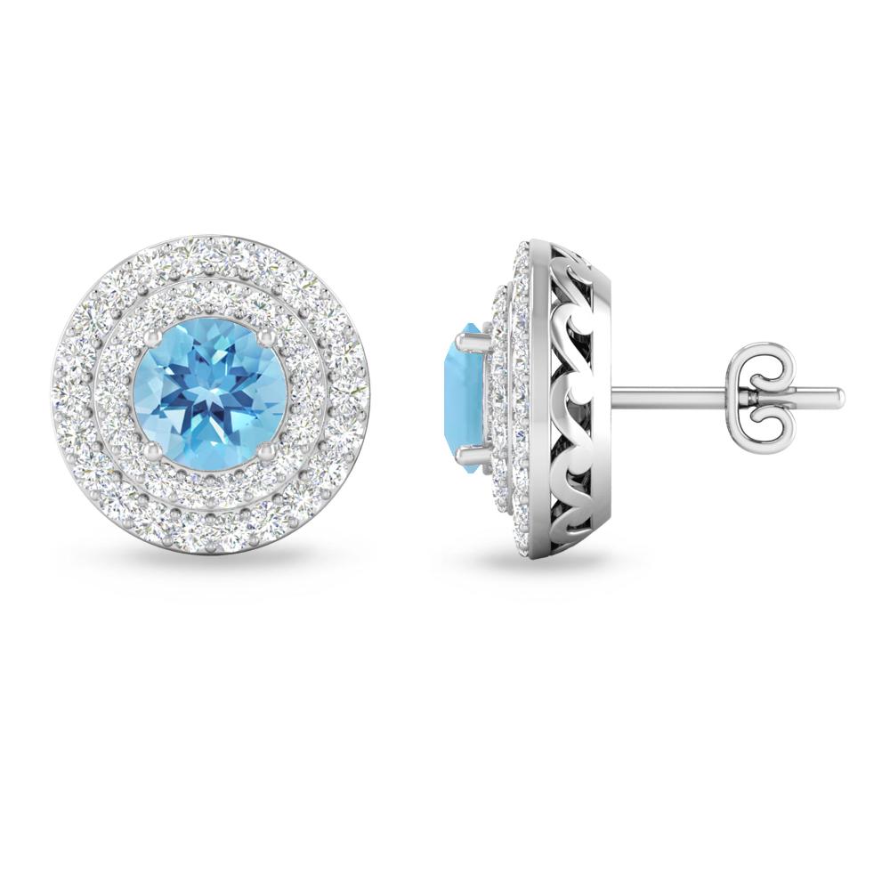 White Gold - Blue Topaz