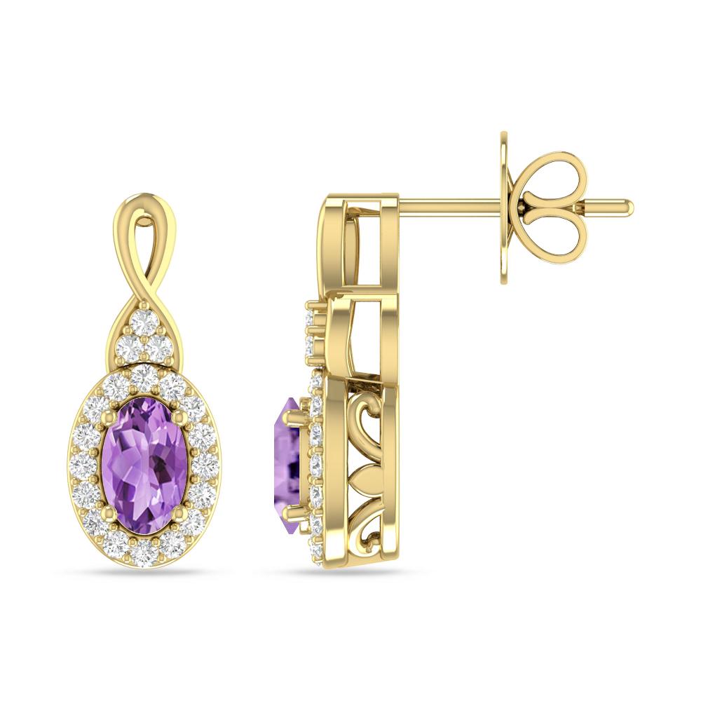 Yellow Gold - Amethyst