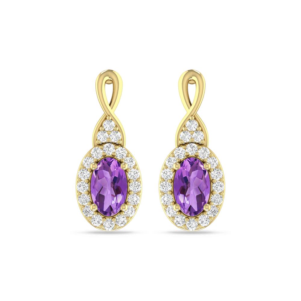 Yellow Gold - Amethyst