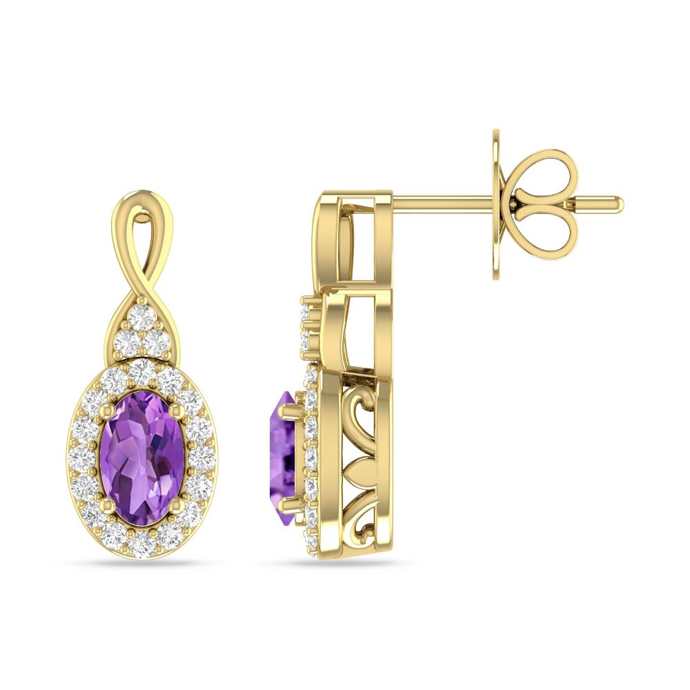 Yellow Gold - Amethyst